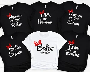 DISNEY STYLE WEDDING BRIDE HEN NIGHT DIY IRON ON T-SHIRT - Picture 1 of 3