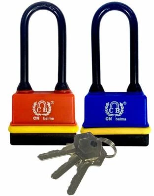 Heavy Duty Padlock Long Shackle 40mm Waterproof Security Outdoor Shed- 3 keys - Image 1 of 4