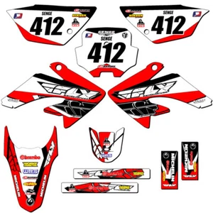 2011-2016 CRF 80 13 FLY Red Senge Graphics Kit compatible con Honda - Imagen 1 de 10