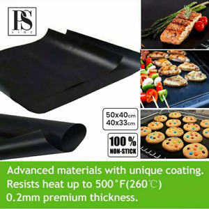 OVEN LINER Heavy Duty Teflon Protector Sheet Mat Non Stick Cooker BBQ 50cm x40cm