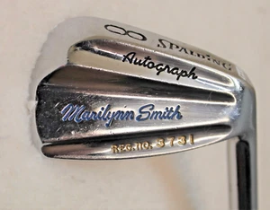 */Vintage- Spalding- Autograph Marilynn Smith 36* #8 Iron- RH - Steel- Med. #I14 - Picture 1 of 14