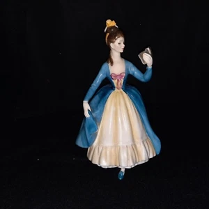 1964 Royal Doulton Leading Lady Figurine Blue Dress HN 2269 Bone China HP 8 In - Picture 1 of 14