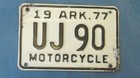 1977 Arkansas motorcycle license plate