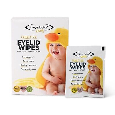 20 Baby Eye Lid Wipes Preservative/Fragrance Free Sensitive Infant Sterile Care • 4.99£