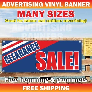 CLEARANCE SALE Advertising Banner Vinyl Mesh Sign discount retail big save - Picture 1 of 5