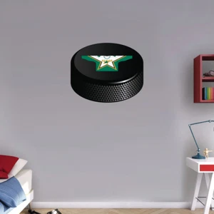 Dallas Stars Hockey Puck NHL Camisa Blanca Arte Decoración de Pared Pegatina - 12"" o 25"" - Imagen 1 de 1