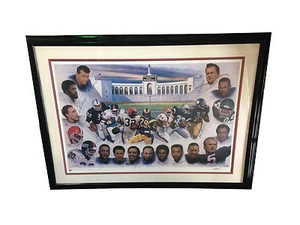 Ultimate Running Backs signed litho FRAMED Jim Brown Sayers Campbell 24 Auto COA - Picture 1 of 12
