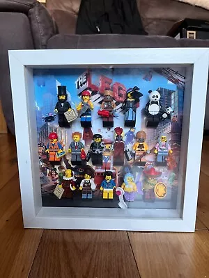 Lego minifigure 71004 - The Lego Movie - Complete Set Of 16 - Framed - Image 1 of 3