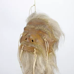 Réplica! Cabeza retráctil Colgante de espejo Shrunken Head Tsantsa Ecuador Jívaro Decoración - Imagen 1 de 2