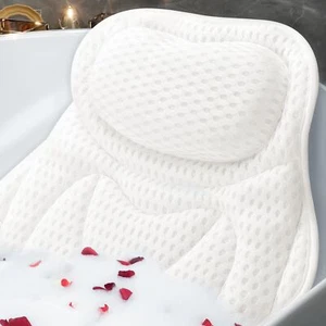 Bath Pillow Luxury Bathtub Pillow, Bath Pillows for Tub Neck and Back Support... - Picture 1 of 7