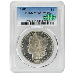 1883 1 $ Morgan Dollar PCGS MS65DMPL CAC seltene Münze - Bild 1 von 2