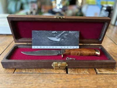 Browning German Manfred Sachse Damascus Hunting Knife L.E. 194/500 - Image 1 of 4