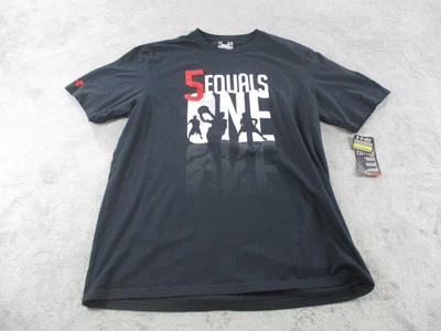 Camisa Under Armour Para Hombre XL Negra 5 Igual Uno Baloncesto HeatGear Algodón 1246179 Foto 1 de 4