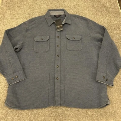 Pendleton Jacket Mens XXL Blue Cotton Shirt Jacket Overshirt Shacket NEW $199 - Image 1 of 4