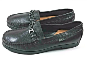 NICE Women's Pliner Jrs Oliver horsebit Loafers Shoes Brown Leather sz 38-US 7.5 - Picture 1 of 7