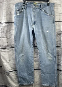 Jeans uomo blu Cabelas 36 x 30 905100D lavaggio leggero - Foto 1 di 10