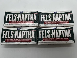 Lote de 4 jabones para barra de lavandería Fels-Naptha, quitamanchas de 5,5 oz de alta resistencia PAQUETE DE CUATRO - Imagen 1 de 3