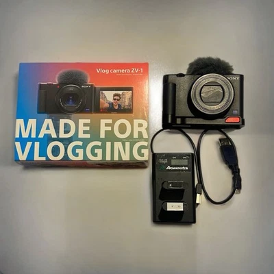 Sony ZV-1 20.1MP 4K Digital Video Camera With Mic, 2 Batteries, Hot shoe mount  - Image 1 of 4