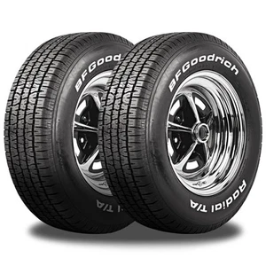 2 BFGoodrich Radial T/A 215/70R15 97S All Season White Letters Tires 400AB - Picture 1 of 5