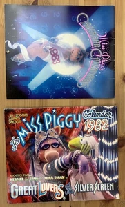 Miss Piggy Calendar Lot 1982 & 1983 Jim Henson Muppets Vintage - Picture 1 of 4