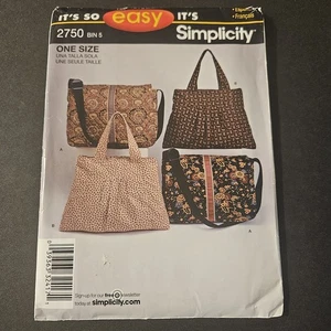 Borsa messenger Simplicity 2750 modello taglia unica facile da cucire fai da te artigianato nuova - Foto 1 di 3