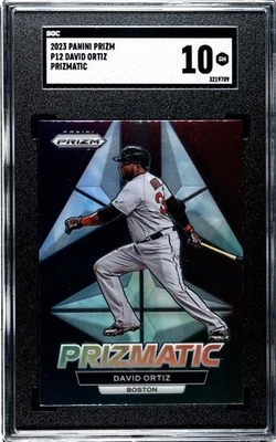 Panini Prizm P12 2023 David Ortiz Prizmatic SGC 10 GEMA COMO NUEVO Foto 1 de 2