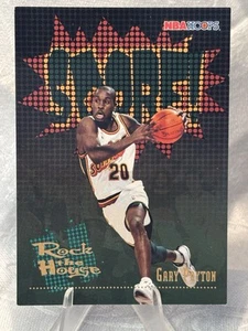 1995-96 NBA Hoops #386 Gary Payton Rock the House Sonics HOF NM - Picture 1 of 3