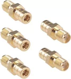 5Pc SMA to SMB Coax Adapter SMA Female to SMB Female Jack Hole Coaxial Connector - Picture 1 of 10