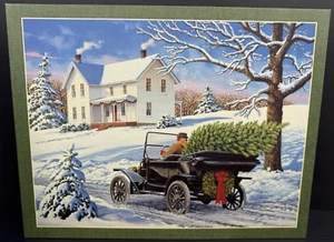 Rompecabezas completo LANG The Drive Home de John Sloane 500 piezas Navidad Invierno - Imagen 1 de 6