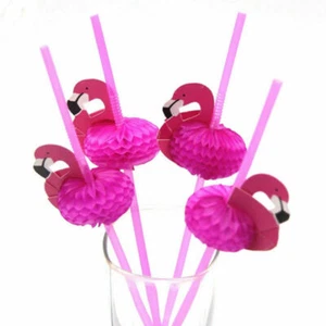 Pink Straws Fun Cocktail Beach Umbrella Drinking Straw Party Home Supplies - Picture 1 of 11
