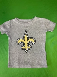 NFL New Orleans Saints Heathered Grey 100% Cotton T-Shirt Toddler 4T - Picture 1 of 4