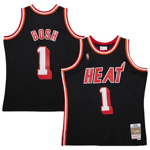 Men's Mitchell & Ness Chris Bosh Black Miami Heat 2013/14 Hardwood Classics - Picture 1 of 3