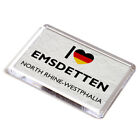 FRIDGE MAGNET - I Love Emsdetten, North Rhine-Westphalia - Germany