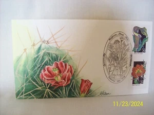 Ham's FDC per Jack-in-the-Pulpit & Claret Cup Cactus 1982 69/153 - Foto 1 di 1