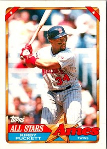 1990 Topps Ames All-Stars Kirby Puckett #24 Minnesota Twins