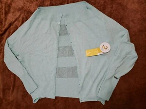 Maglione donna Sammy Lole, chiaramente acqua verde menta grande vestibilità ampia nuovo con etichette - Foto 1 di 10