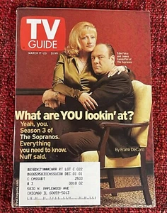 TV GUIDE MAGAZINE - MAR 17-23, 2001 - JAMES GANDOLFINI - THE SOPRANOS - VF+ - Picture 1 of 1