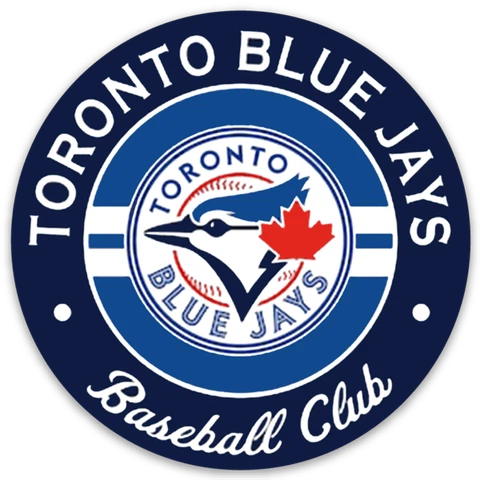 Toronto Blue Jays Baseball Club Logo Type Die-Cut Round MAGNET Cover