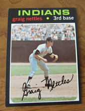 1971 Topps Baseball - # 324 Graig Nettles, 3B, Cleveland Indians