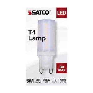 Satco S11236 - 5 Watt JCD LED Bulbs - G9 - Frost - 3000K ( 2, 5, 10 or 20 Pack) - Picture 1 of 10
