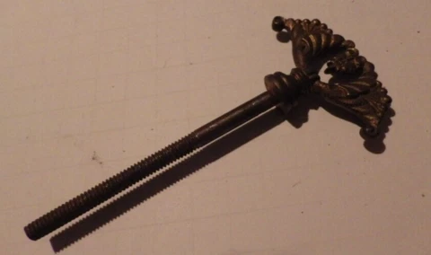 ANTIQUE ORIGINAL RUSSWIN BRASS LIGHT LAMP FINIAL OR DOOR KNOCKER DOORBELL PART Cover
