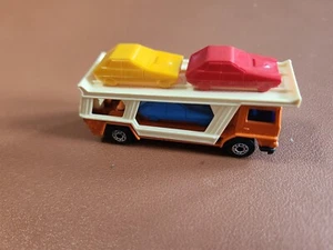 1976 Matchbox Superfast Lesney No.11 Car Transporter Hauler Orange Die Cast 1/64 - Picture 1 of 7