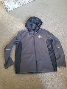 Nice Under Armour Pittsburgh Steelers Combine Size XL Zip Up Hooded Jacket