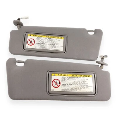 2002-2006 Lexus ES300 ES330 Driver & Passenger Side Sun Visor Set Pair Gray - Image 1 of 4