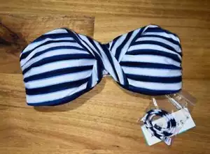 NEW WITH TAGS LADIES SEAFOLLY SEAVIEW BANDEAU BIKINI TOP - Picture 1 of 6