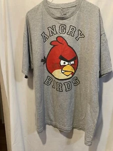Angry Birds Men's Short Sleeve T-Shirt, XL, Cotton, LT GRAY, pre-owned - Picture 1 of 5