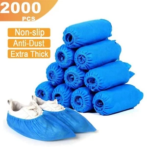 100-2000pcs Non-woven Disposable Non-Slip Boot Shoe Covers Dust proof Breathable - Picture 1 of 29