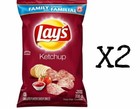 Lays Ketchup Chips Large Family Size 235g x2 Bags From Canada Fresh New