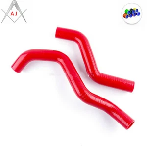 Red For 1999-2005 TOYOTA ALTEZZA LEXLIS RS200 SXE1 GXE10 Silicone Radiator Hoses - Picture 1 of 3