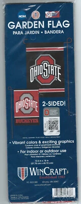 The Ohio State Indoor Outdoor WinCraft Garden Flag 2-Sided Football Basketball - Image 1 of 2